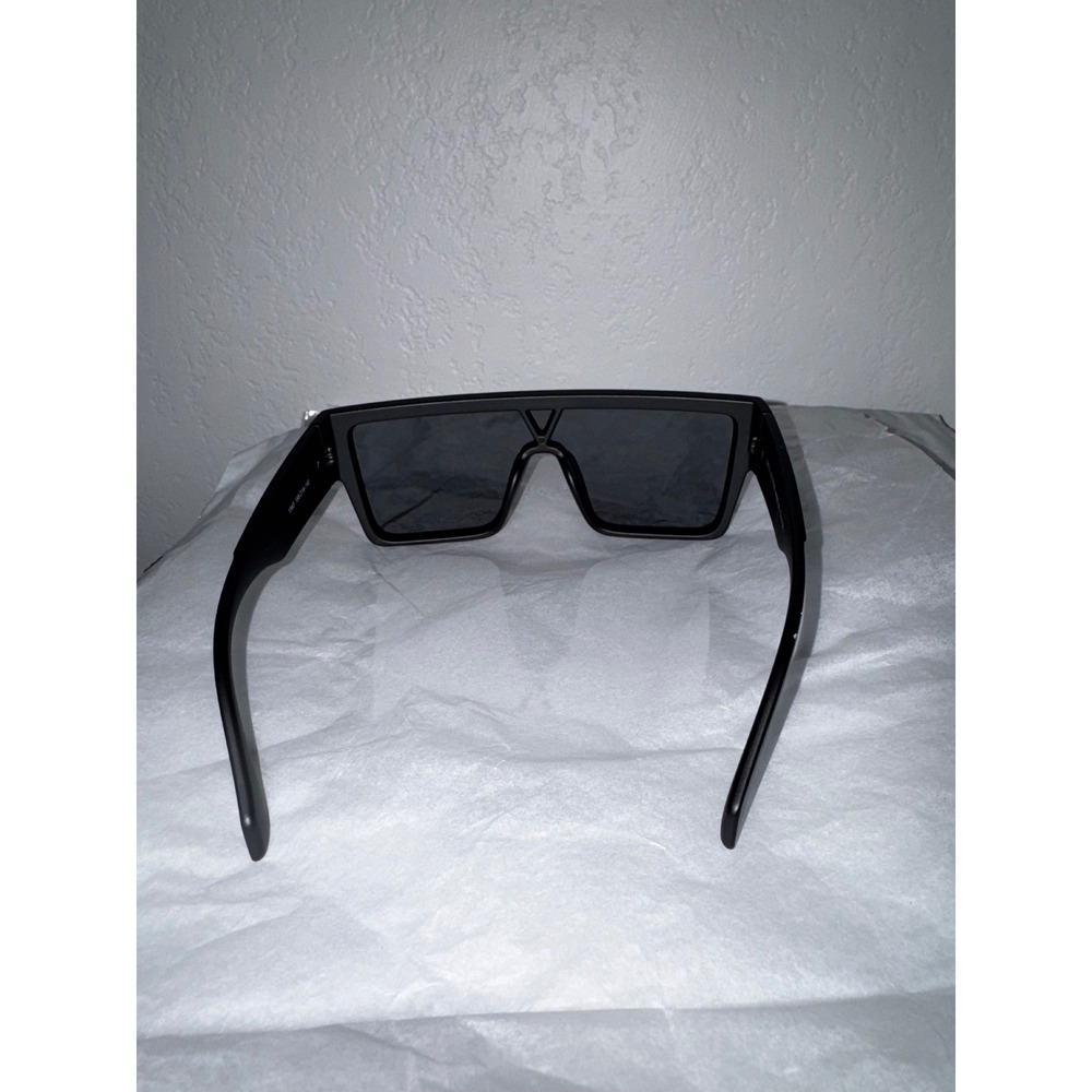 Louis Vuitton Waimea Sunglasses Black Monogram Shield Z1082W Designer Eyewear - Picture 3 of 5
